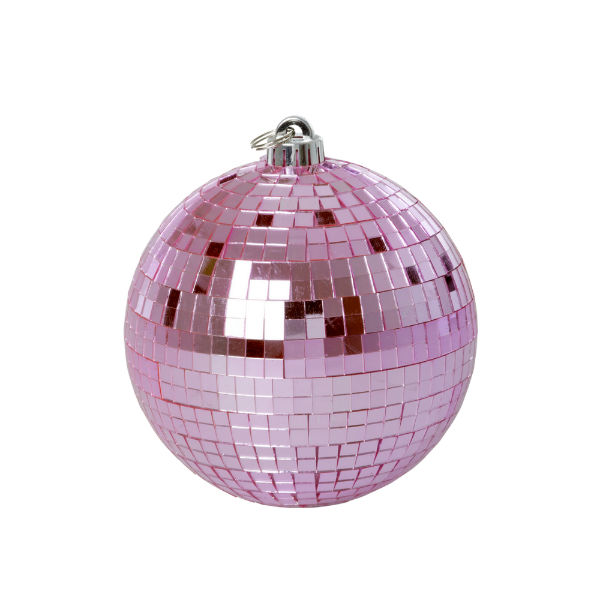 Ref. RICDISCOMSI, Boule disco moyenne rose, marque RICE