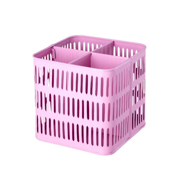 Ref. RICMTSTOSQM, Petit plateau carré en métal rose, marque RICE
