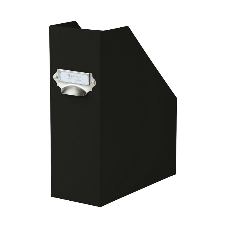 Image de  PORTE REVUES A4 A/PTE ETIQ SOHO NOIR 