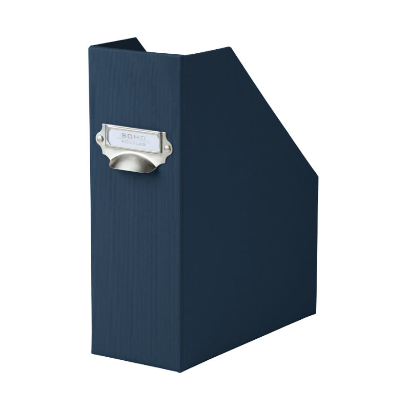 Ref. ROS1318452901, Porte revues A4 porte étiquette bleu navy, Bleu, marque RÖSSLER