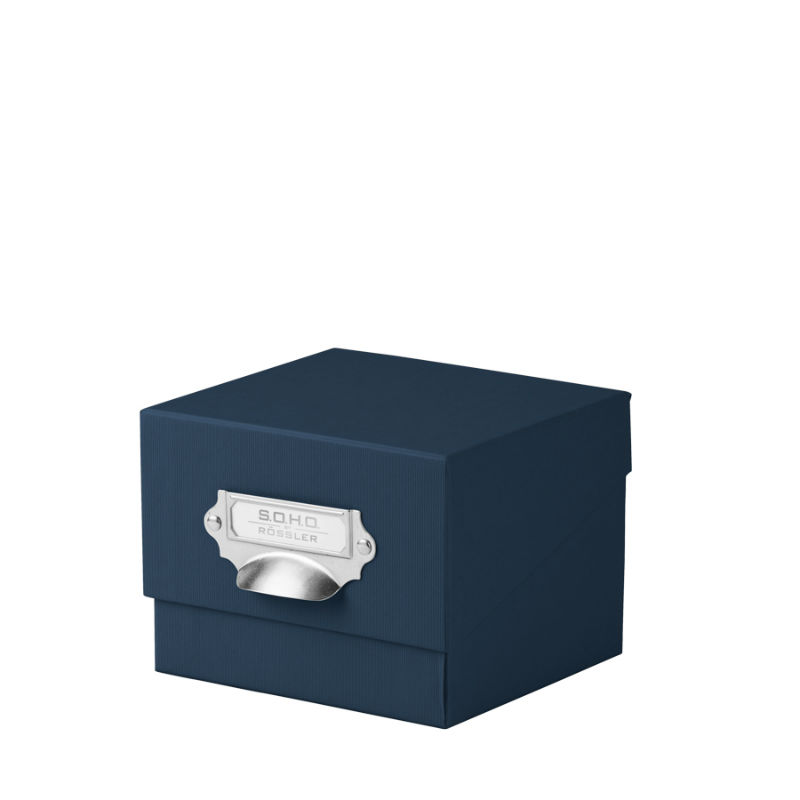 Image de  Boite photos 10x15 bleu  navy 