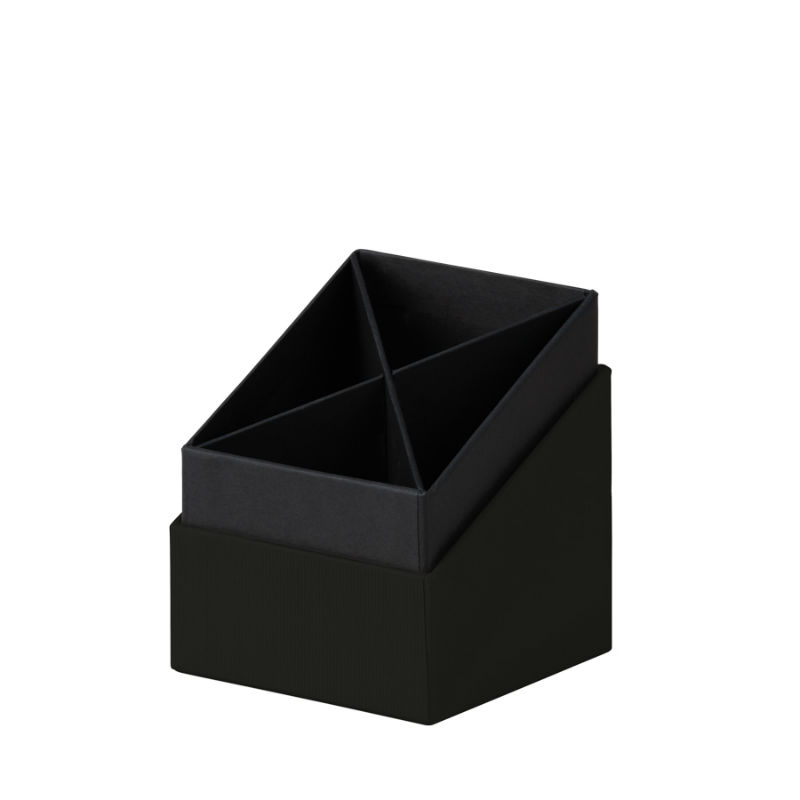 Image de  POT A CRAYONS 4 COMPT NOIR 