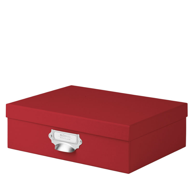 Image de  BOITE A4 COUVERCLE A/PTE ETIQ SOHO ROUGE 