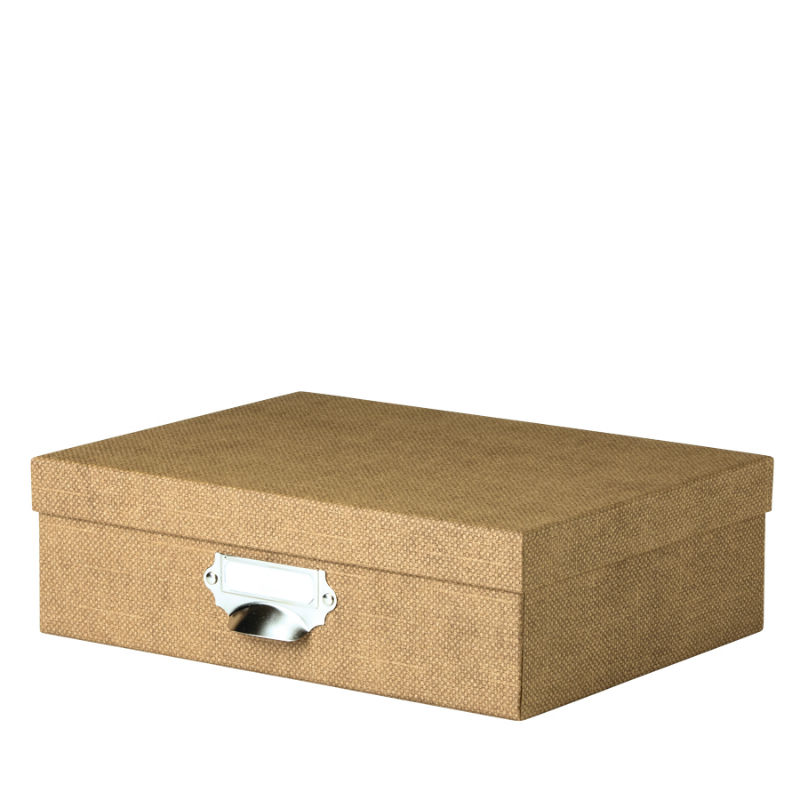 Image de  Boite a4 couvercle a/pte etiq soho hazelnut 