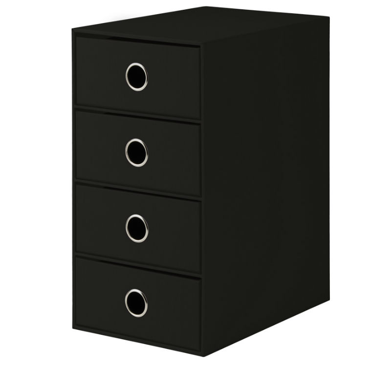 Ref. ROS1524452704, BOX 4 TIROIRS NOIR, Noir, marque RÖSSLER