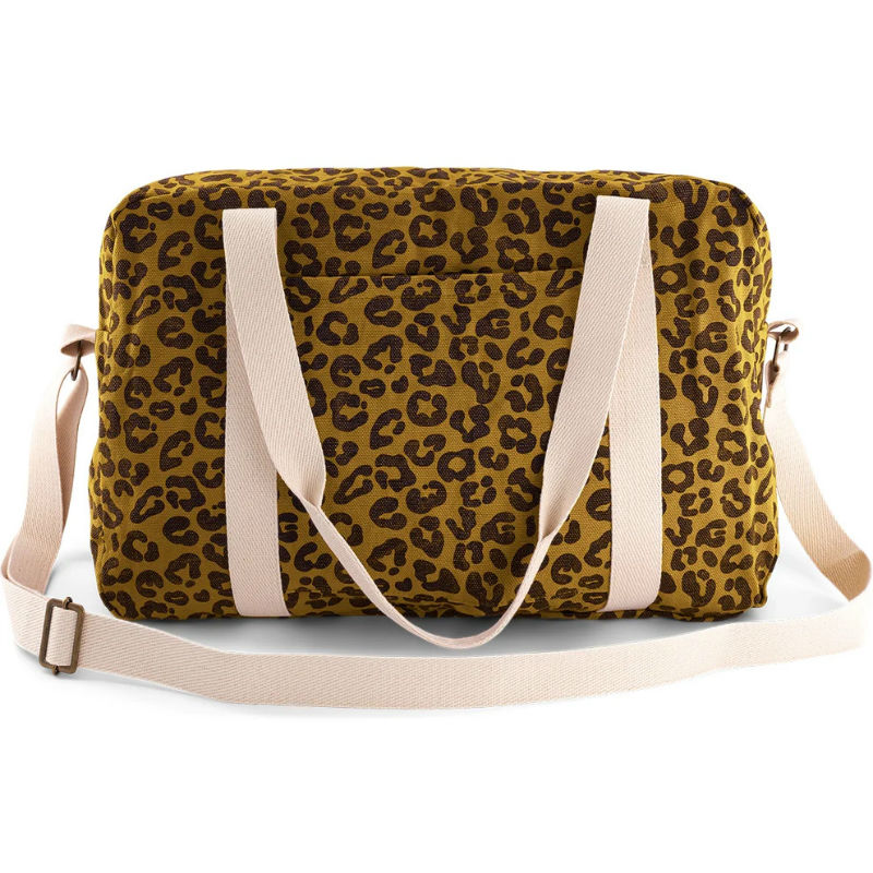 Image de  Sac Week-End Raphael imprimé léopard caramel 