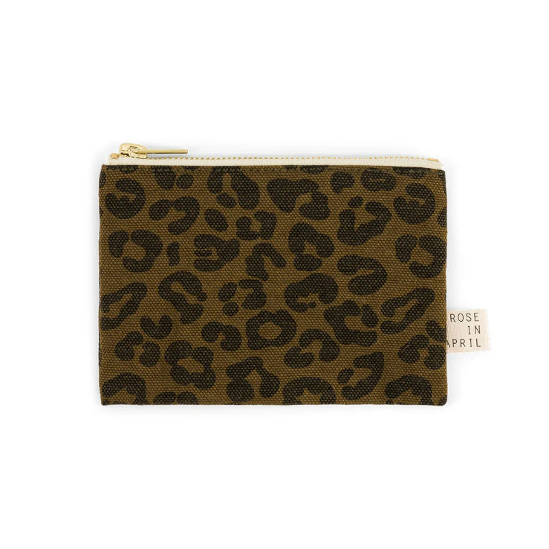 Image de  Porte-monnaie Marie Léopard Olive 
