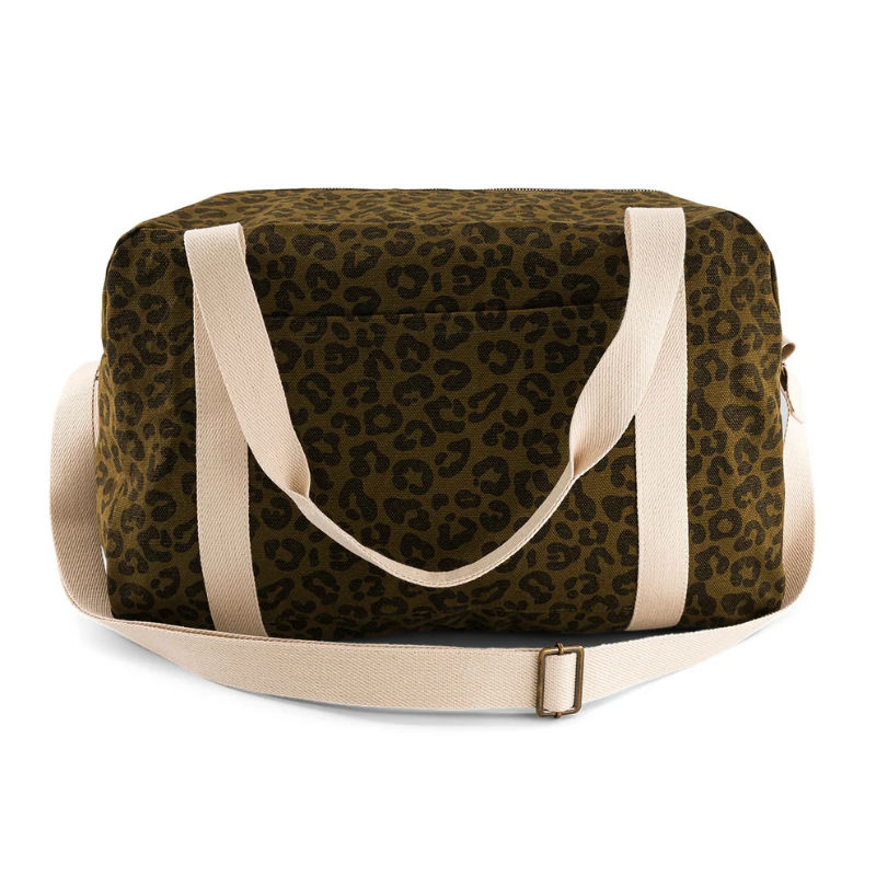 Image de  Sac Week-End Raphael imprimé léopard olive 