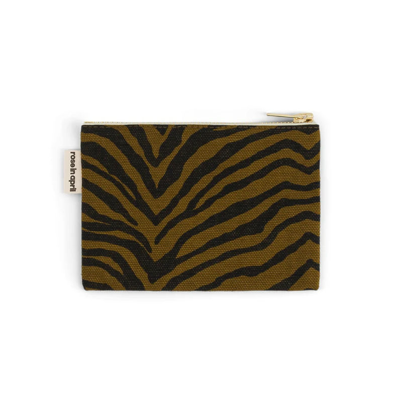 Image de  Porte-monnaie Marie Zèbre tapenade / noir 