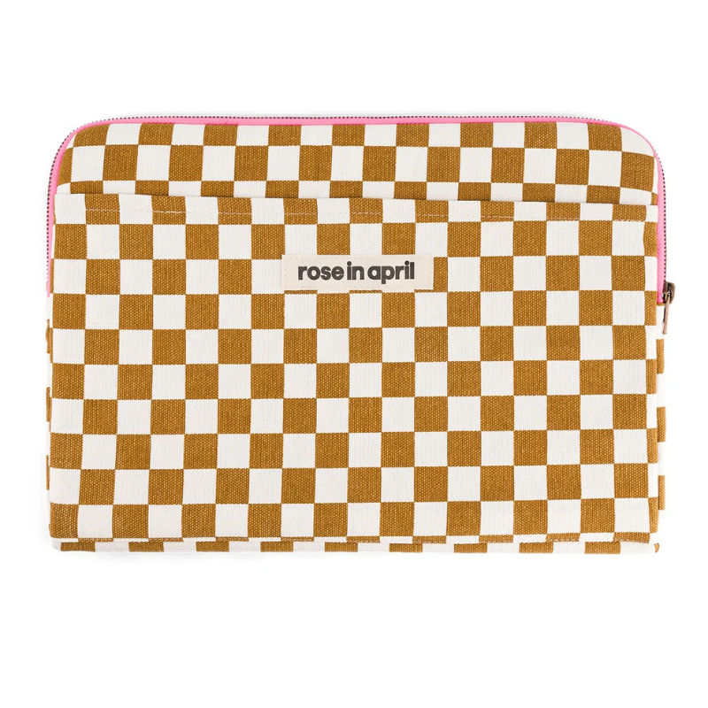 Image de  Pochette Ordinateur Octave 14 Damier caramel 