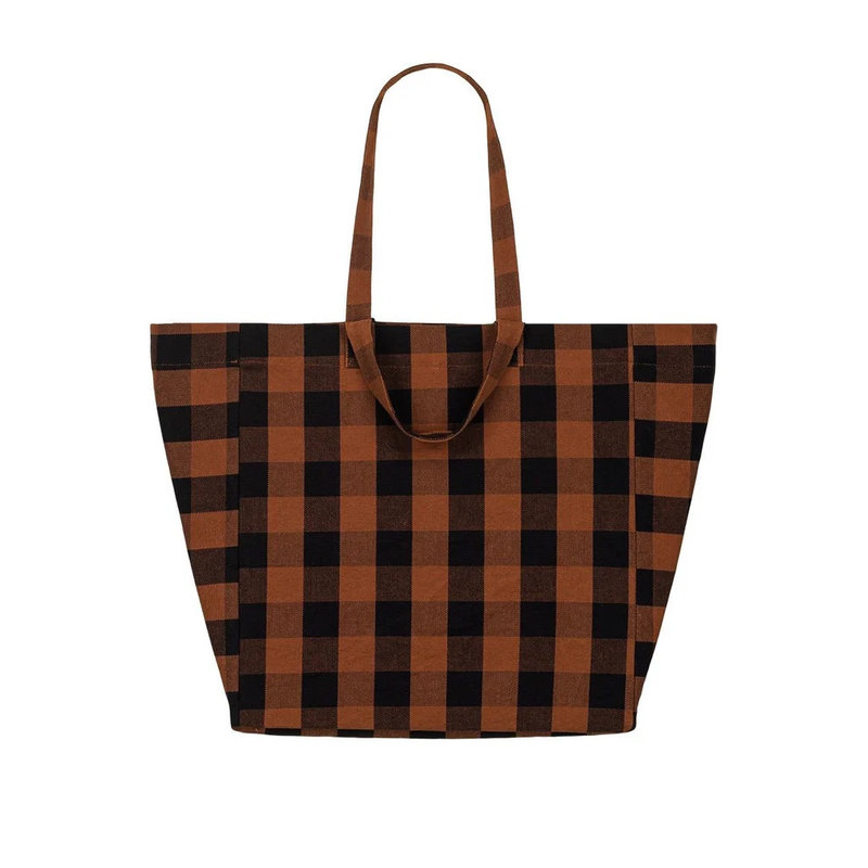 Ref. ROSART000001924, ROSE IN APRIL - Sac Elisa big vichy ginger, Marron, marque ROSE IN APRIL