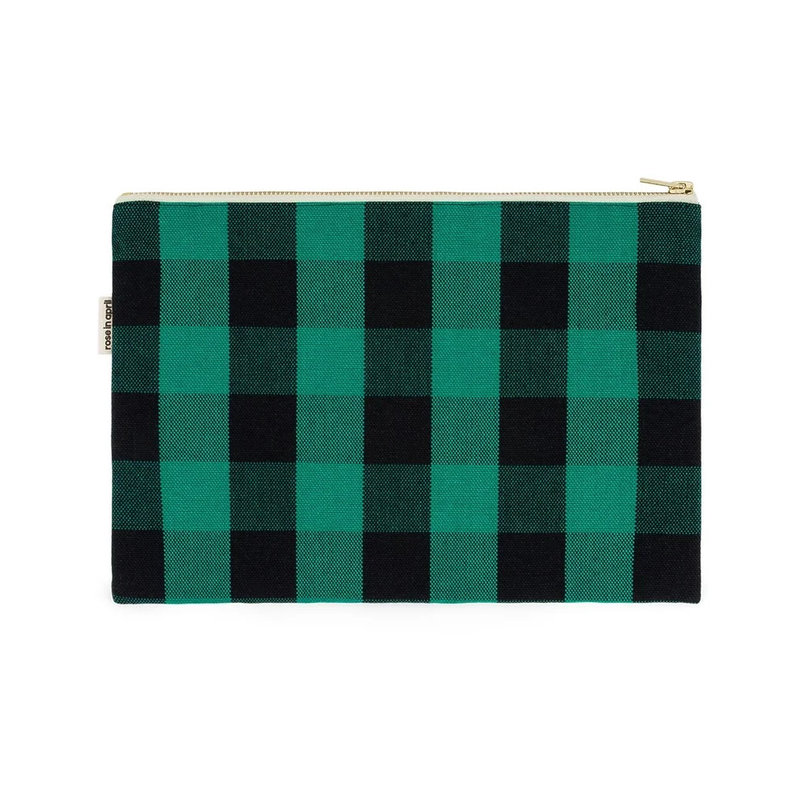 Ref. ROSART000001938, ROSE IN APRIL - Pochettes Lili big vichy vert, Vert, marque ROSE IN APRIL