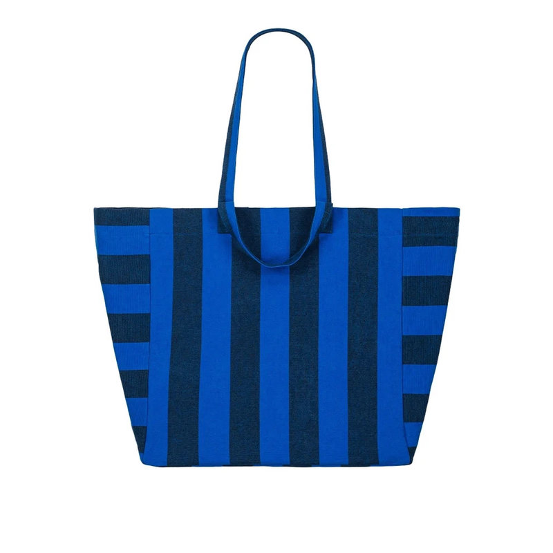 Ref. ROSART000002028, ROSE IN APRIL - Sac Elisa big rayure noir/bleu, Marron, marque ROSE IN APRIL