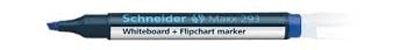 Image de  Marqueur tableau blanc  schneider biseau 293 bleu 