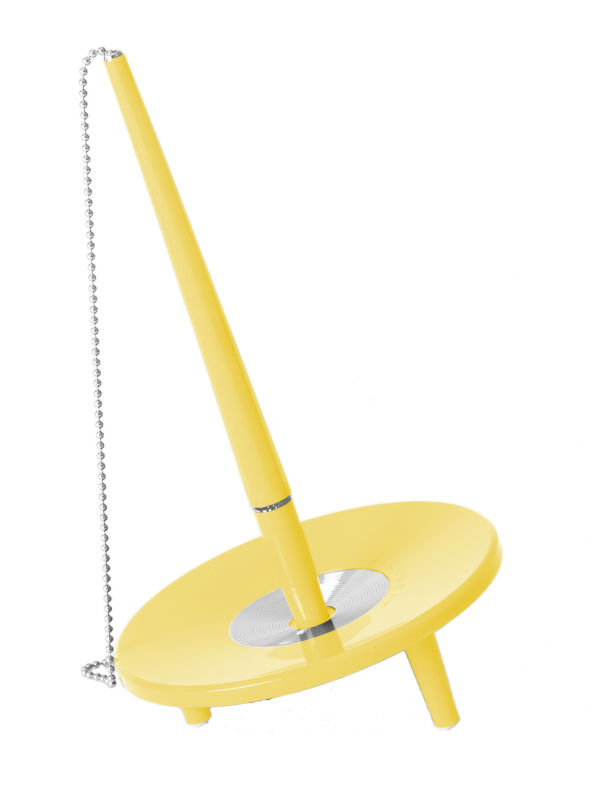 Image de  Stylo socle deskset jaune 