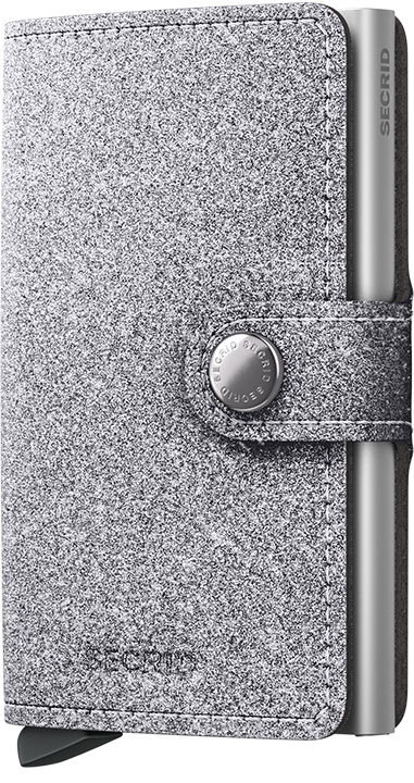 Image de  Porte carte Miniwallet Glitter argent 