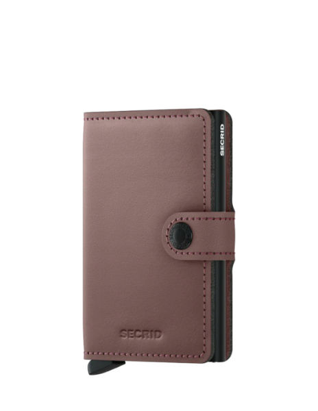 Image de  Porte carte minivallet Mat rose 