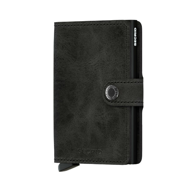 Image de  Porte carte Miniwallet  Vintage noir 