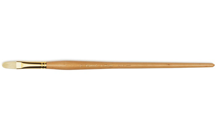 Image de  Brosse huile d'Artigny n°10 plate usée bombée 