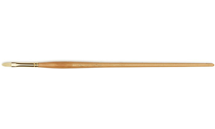 Image de  Brosse huile d'Artigny n°2 plate usée bombée 