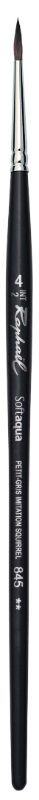 Ref. SEN8454, Pinceau aquarelle Softaqua n°4 rond, marque SENNELIER