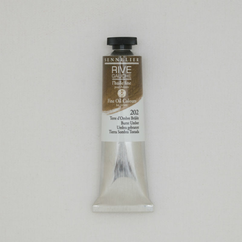 Image de  Tube 40 ml huile terre d'ombre brûlée 