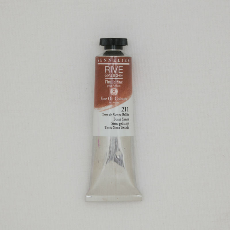 Image de  Tube 40 ml huile terre de sienne brûlée 