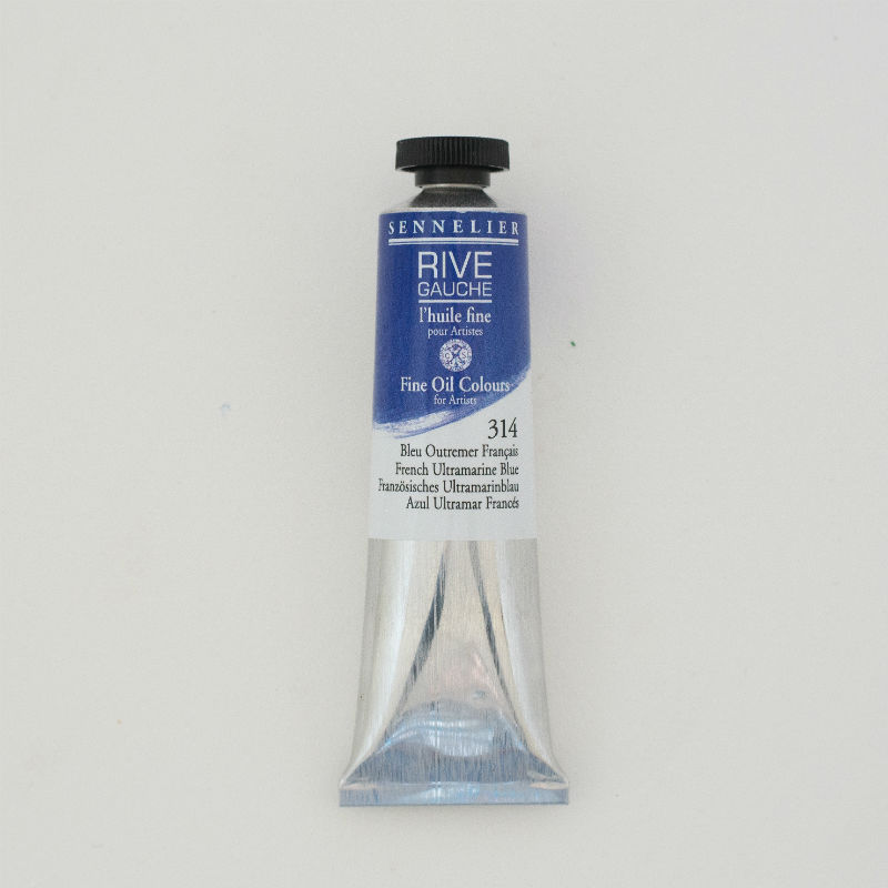 Image de  Tube 40 ml huile bleu outremer français 