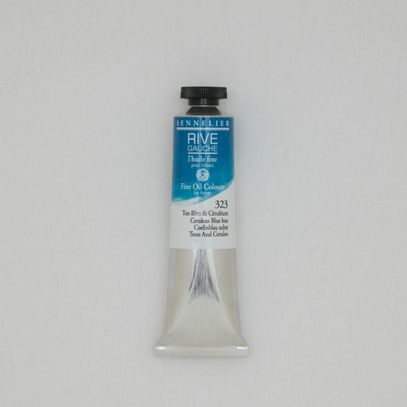 Image de  Tube 40 ml huile ton bleu de céruléum 