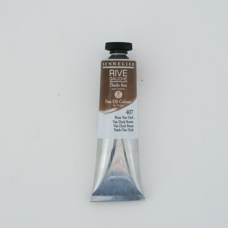 Image de  Tube 40 ml huile brun van dyck 