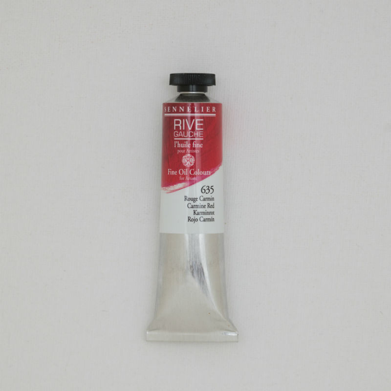 Image de  Tube 40 ml huile rouge carmin 