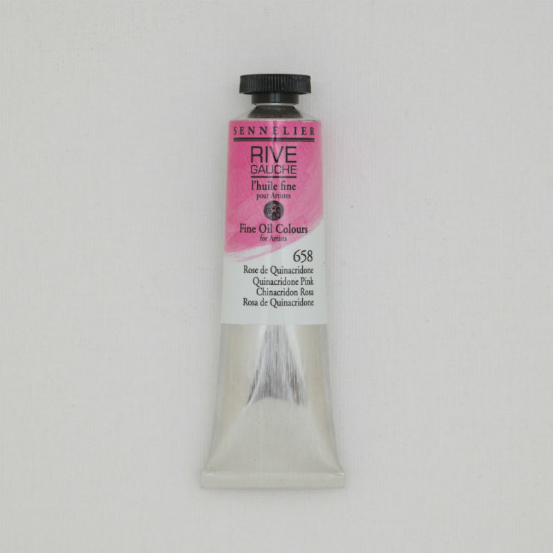 Image de  Tube 40 ml huile rose de quinacridone 