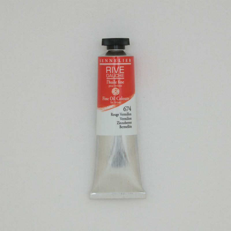 Image de  Tube 40 ml huile rouge vermillon 