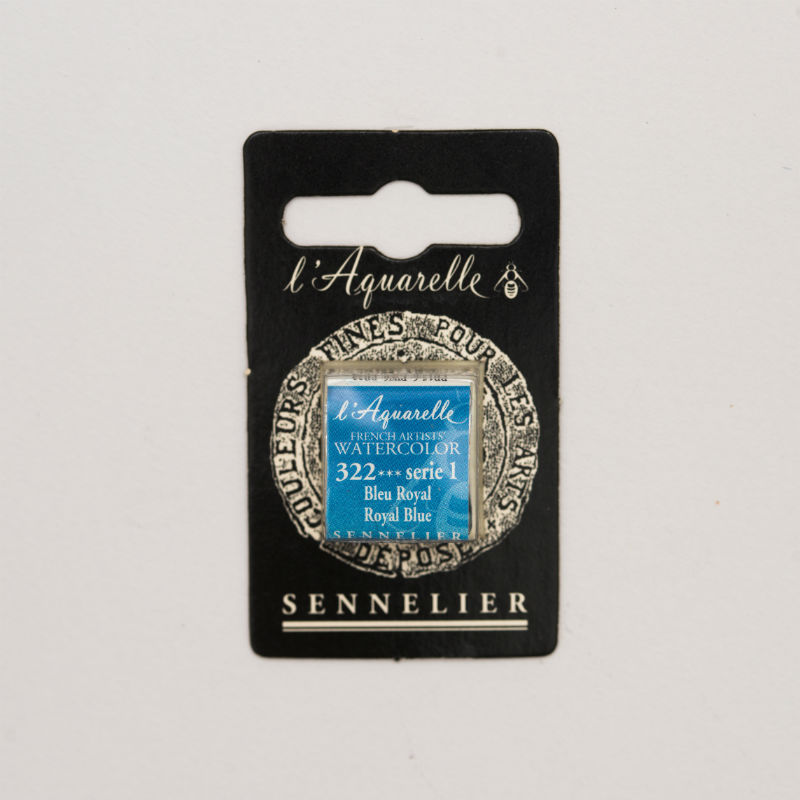 Image de  1/2 godet aquarelle bleu royal s1 