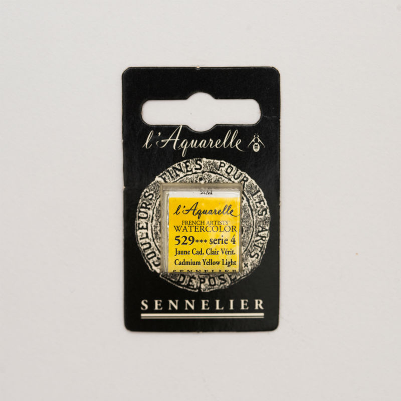 Image de  1/2 godet aqua jaune cadmium clair véritable s4 