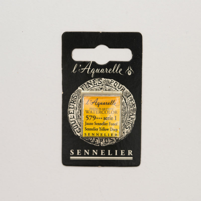 Image de  1/2 godet aquarelle jaune sennelier foncé s1 