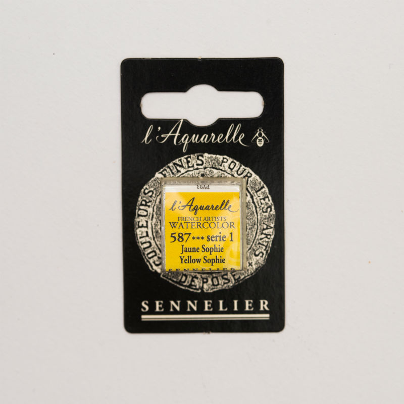 Image de  1/2 godet aquarelle jaune sophie s1 