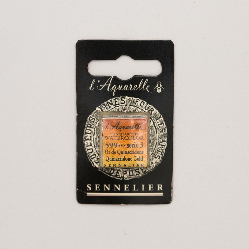 Image de  1/2 godet aquarelle or de quinacridone s3 