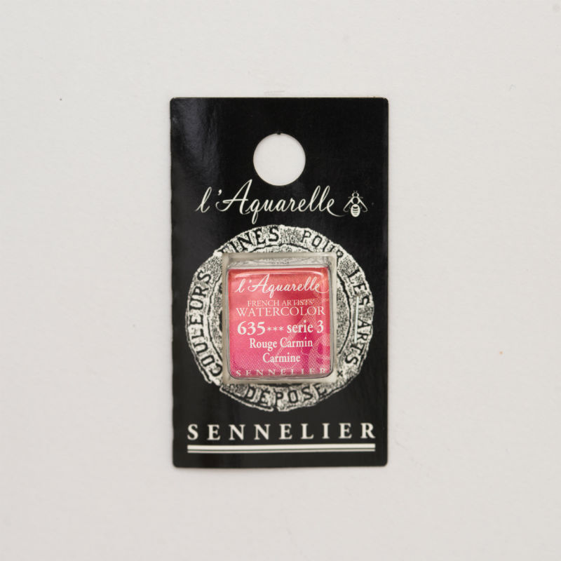 Image de  1/2 godet aquarelle rouge carmin s3 