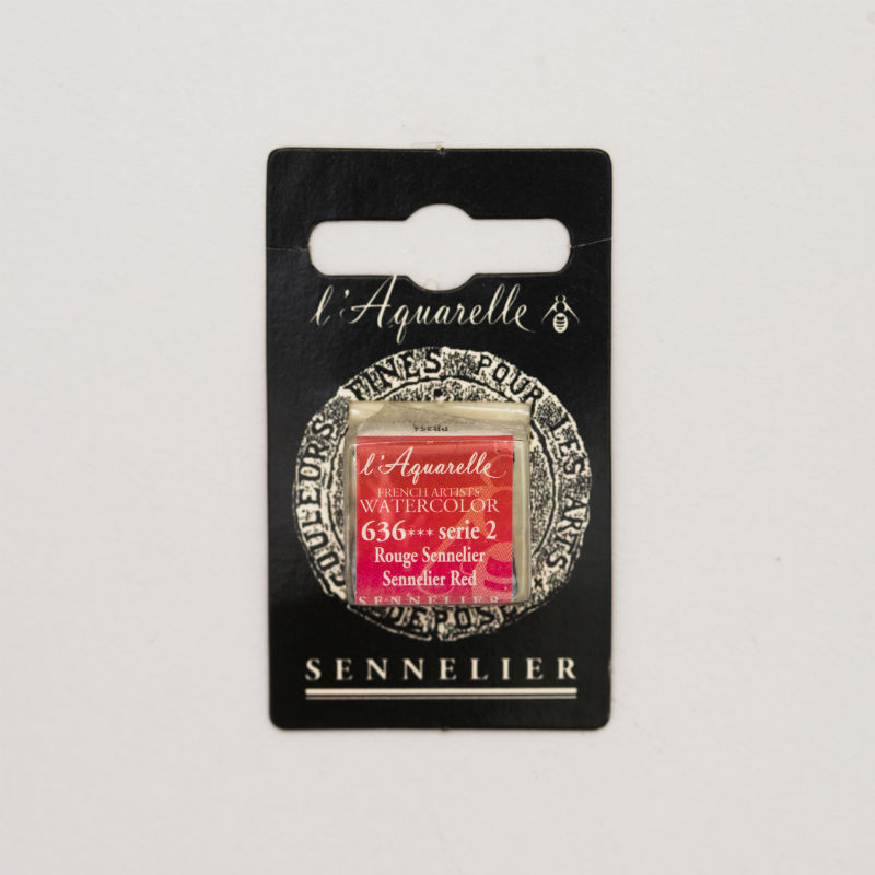 Image de  1/2 godet aquarelle rouge sennelier s2 