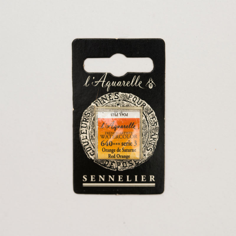Image de  1/2 godet aquarelle orange de saturne s3 