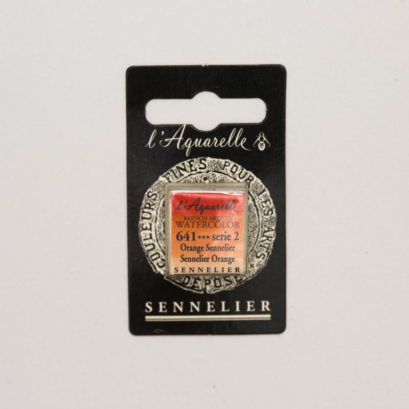 Image de  1/2 godet aquarelle orange sennelier s2 