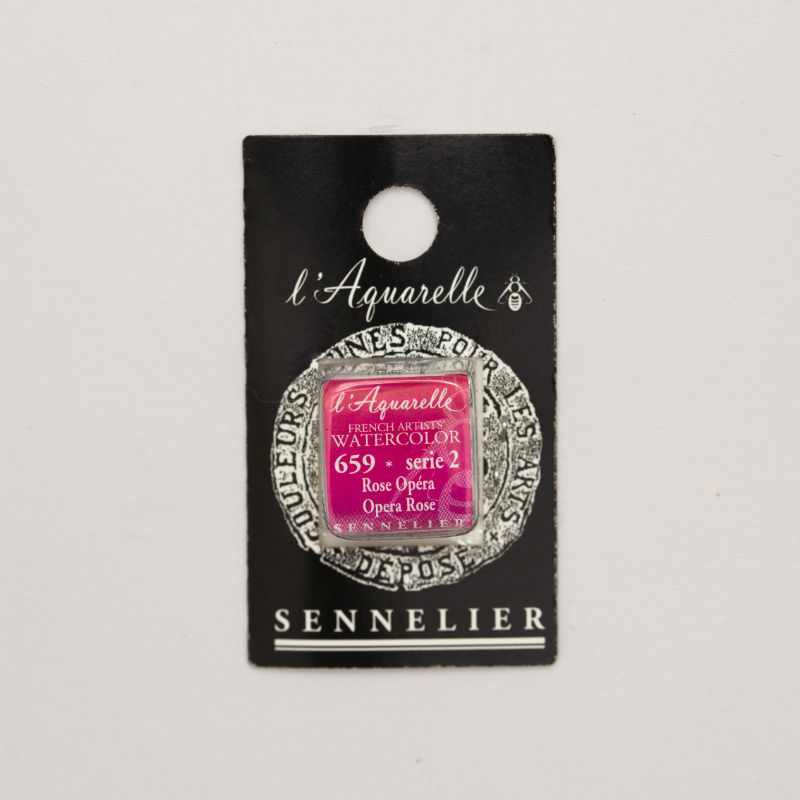 Image de  1/2 godet aquarelle rose opéra s2 