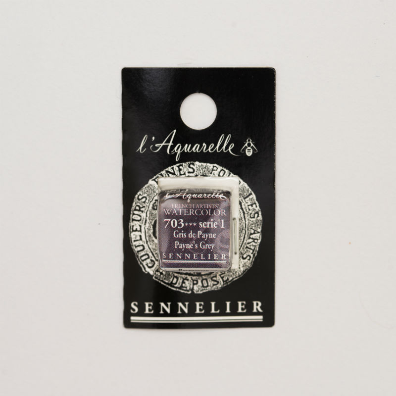 Image de  1/2 godet aquarelle gris de payne s1 