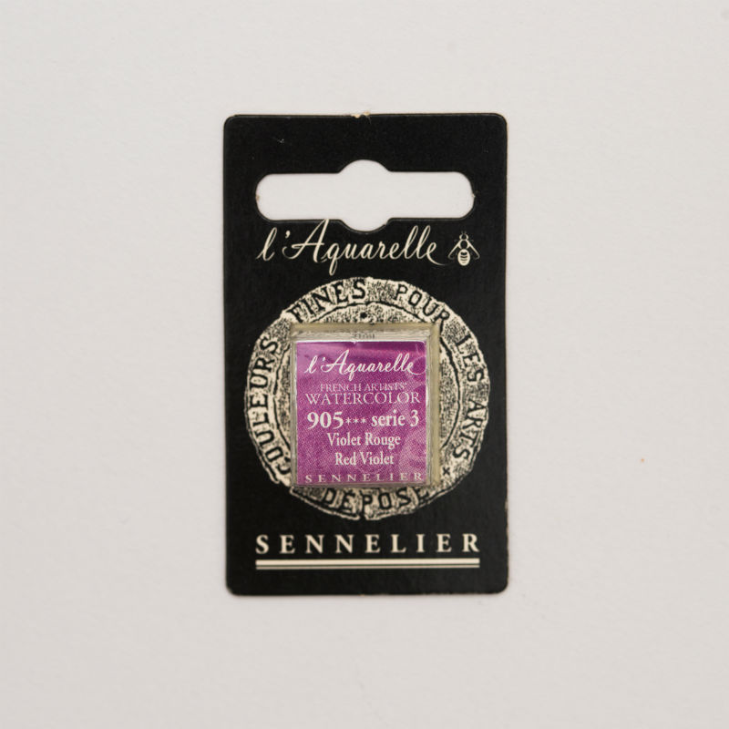 Image de  1/2 godet aquarelle violet rouge s3 