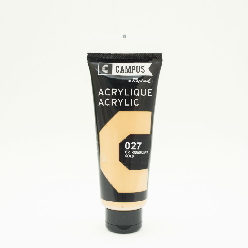 Image de  Tube 100 ml acrylique or iridescent 