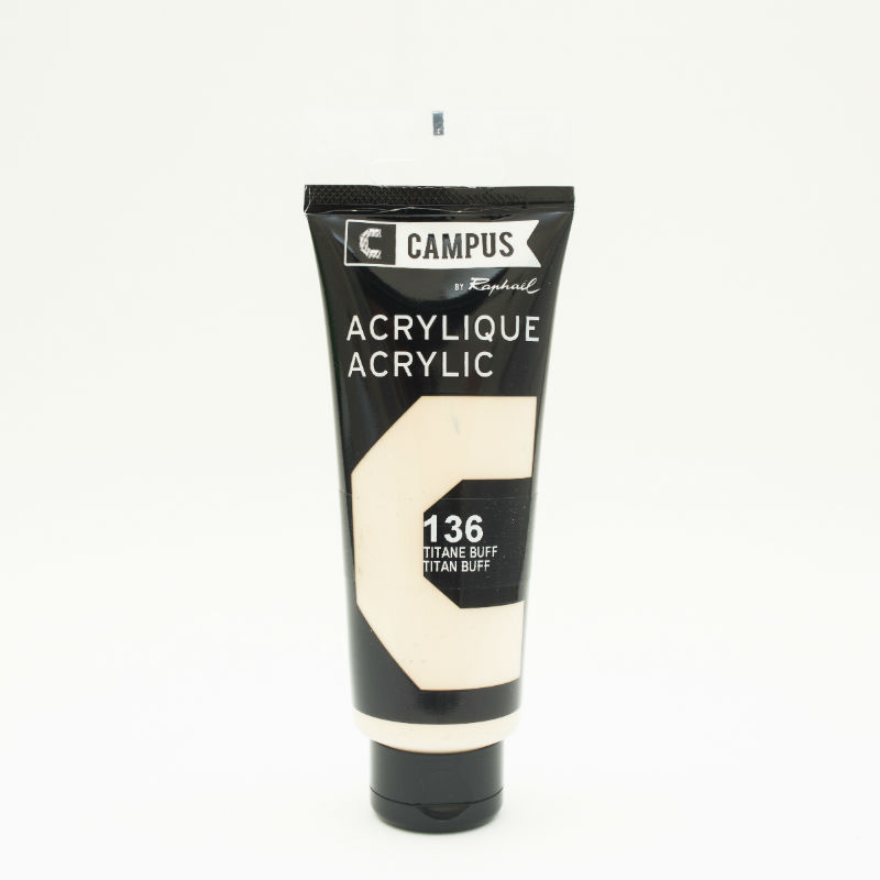 Image de  Tube 100 ml acrylique titane buff 