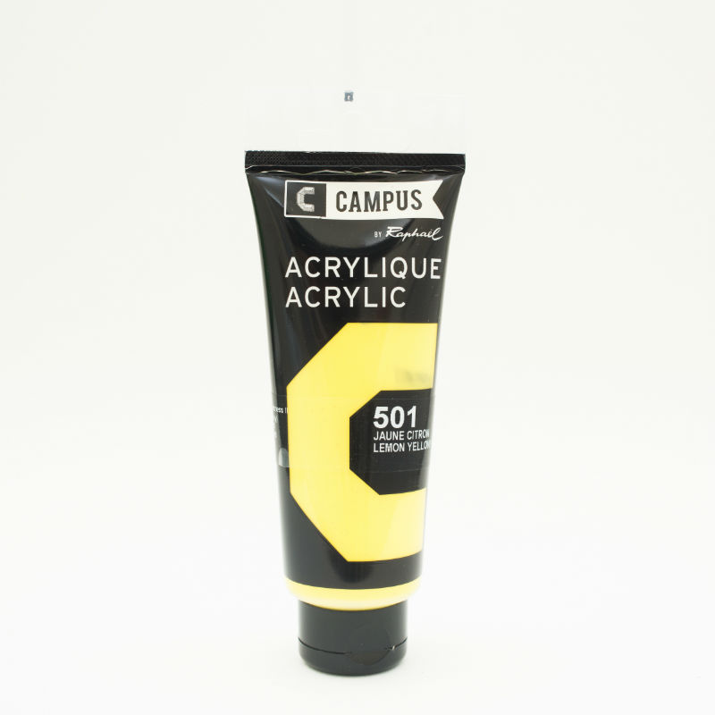 Ref. SENN131741501, Tube 100 ml acrylique jaune citron, marque SENNELIER