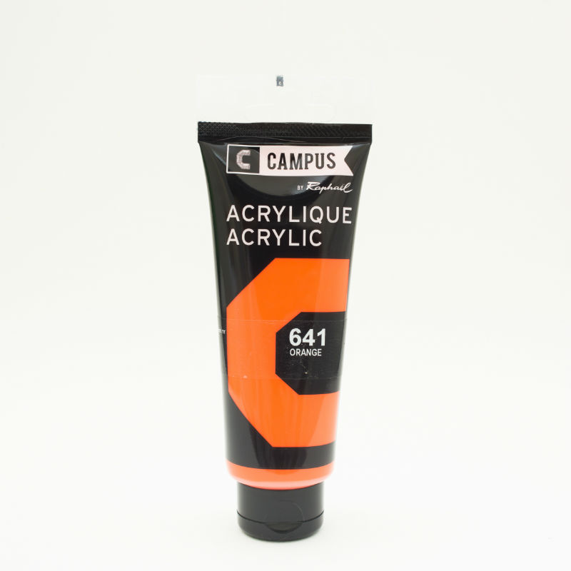 Image de  Tube 100 ml acrylique orange 