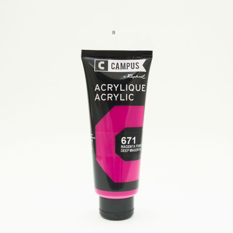 Image de  Tube 100 ml acrylique magenta foncé 